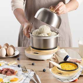 小熊煮蛋机多功能蒸蛋器家用全自动断电煮蛋器早餐机电煎蛋锅神器