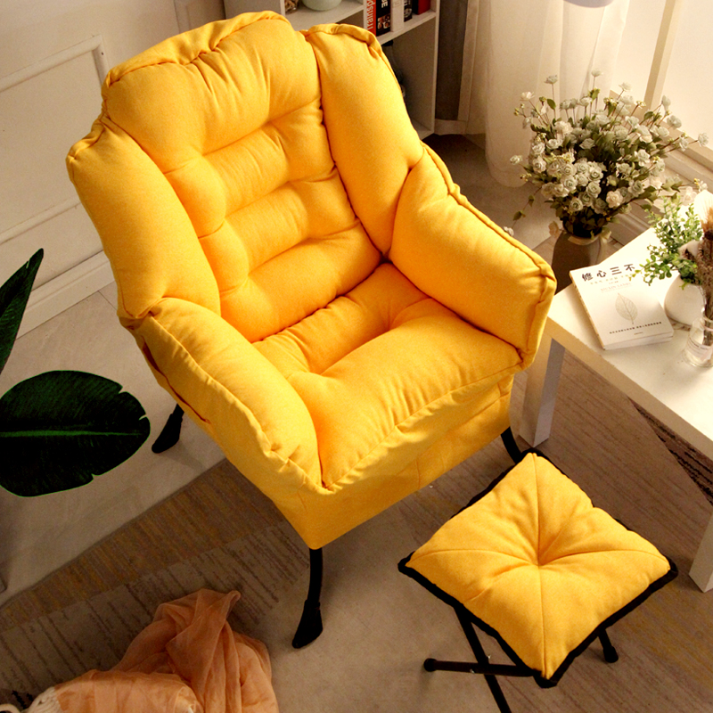懒人沙发卧室单人小型网红椅可爱休闲舒适躺椅轻奢极简小沙发椅子