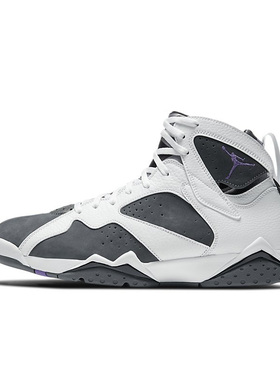 早晨跑air jordan 7 aj7灰白大巴黎