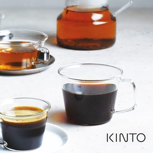 日本KINTO CAST耐热玻璃咖啡杯水杯牛奶杯茶杯啤酒杯茶壶简约透明