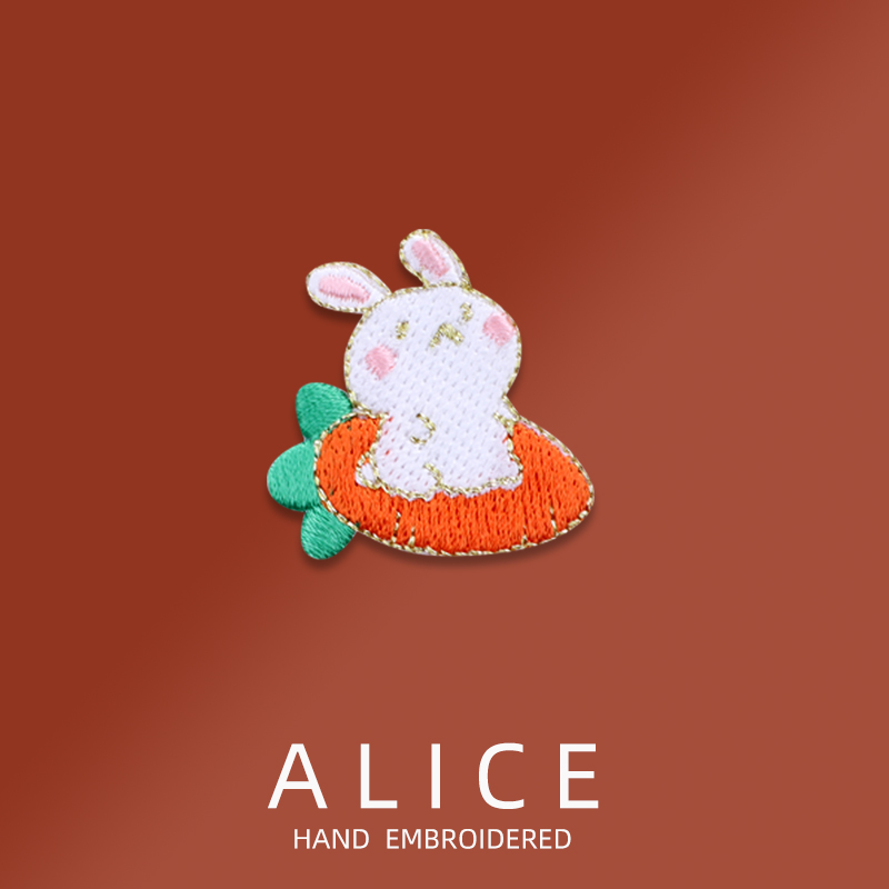 飞翔兔子 刺绣布贴衣服补丁贴可爱羽绒服包包裤子修补diy装饰补贴