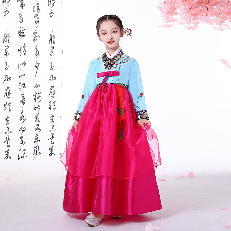 朝鲜服装儿童少数民族服饰舞蹈演出服