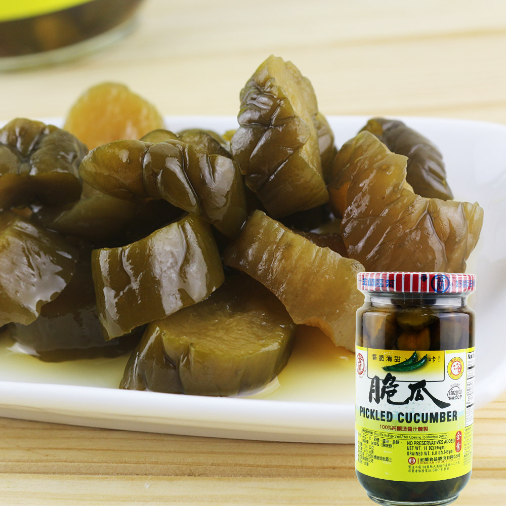 台湾金兰波浪脆瓜396g 香脆爽口 全素健康小菜 下饭菜