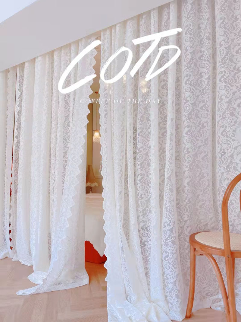 复古蕾丝窗帘
