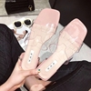 2019 new pattern Versatile A font slipper summer fashion Square Lazy man sandals 2017 2019 new pattern Versatile A font slipper summer fashion Square Lazy man sandals 2017