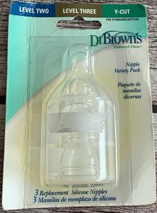 旧包装特价！Dr Browns 布朗博士2阶段 3阶段 Y-cut奶嘴各一个