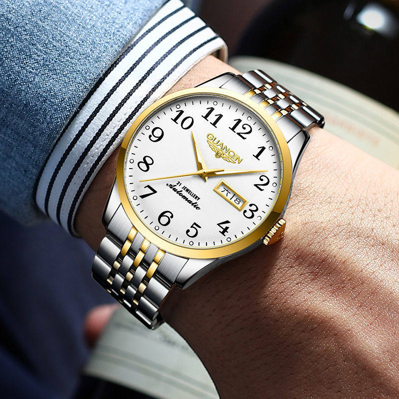 瑞士名牌冠琴手表男1868guanqin镂空陀飞轮威盾lsb全自动机械父亲