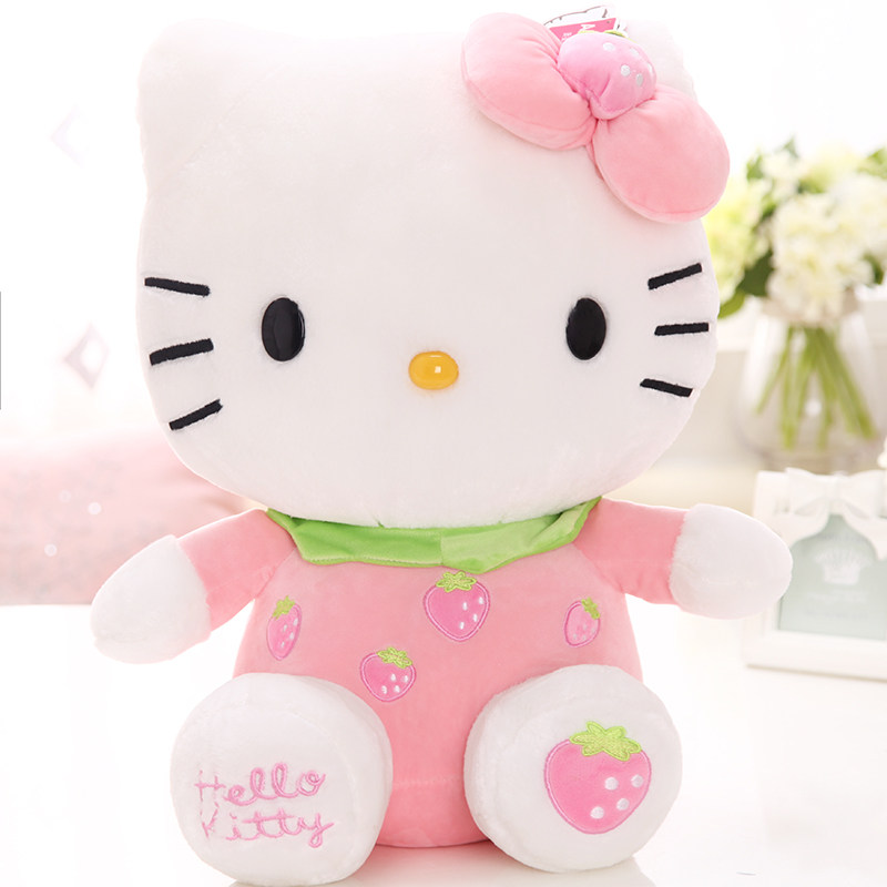 hellokitty公仔凯蒂猫抱枕_hello kitty抱枕公仔毛绒玩具凯蒂猫布娃娃