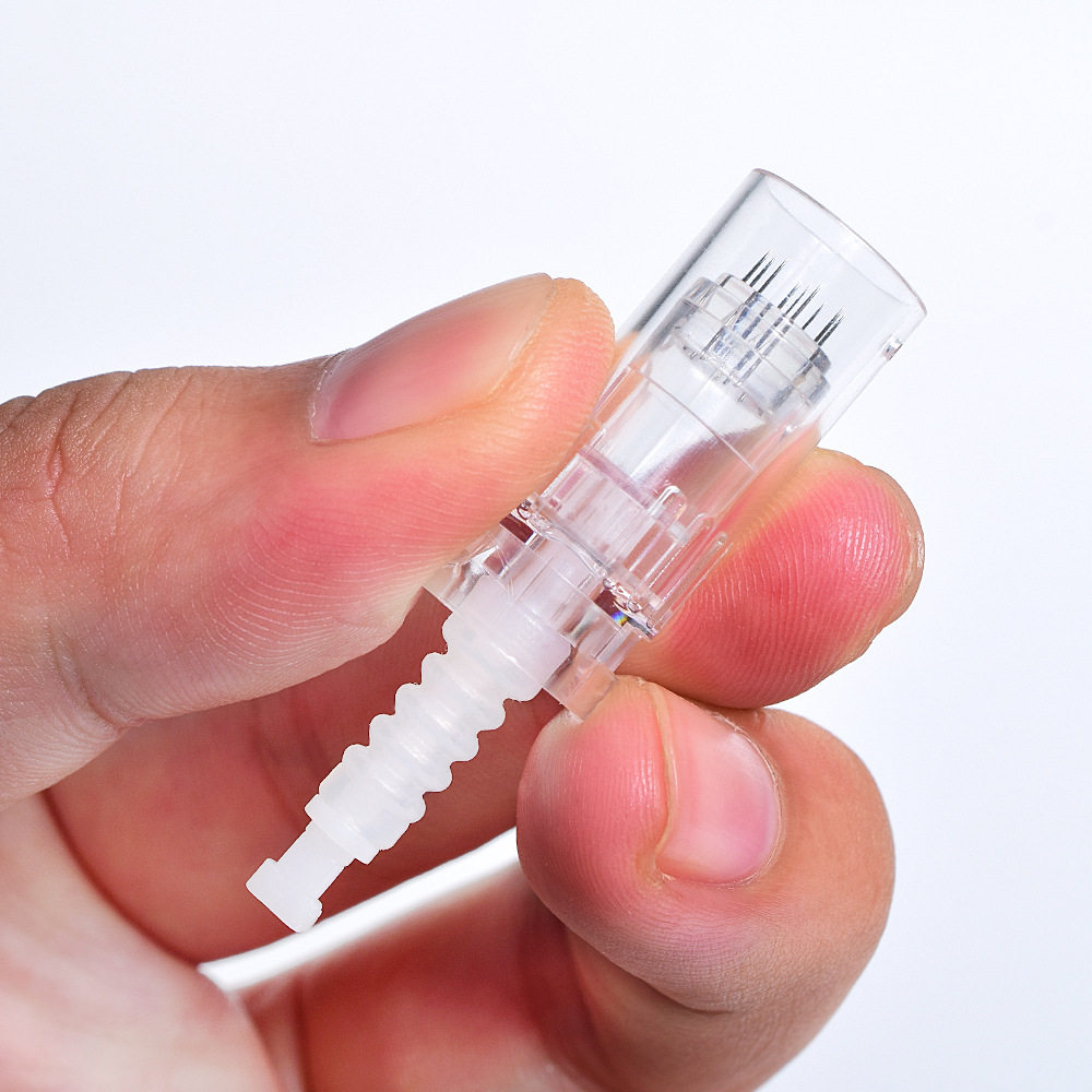 卡口电动微针针头纳米微晶片脸部mts精华导入孕睫痘坑12圆晶36针