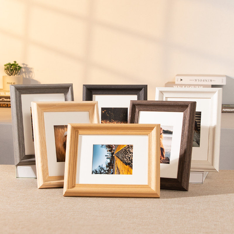 画框装裱a4北欧实木相框7寸812寸框架定制创意diy相册挂墙ins风