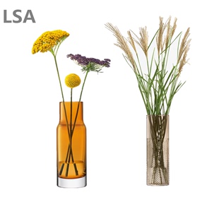 英国LSA进口手工彩色玻璃小号花瓶客厅插花欧式水培桌面装饰摆件