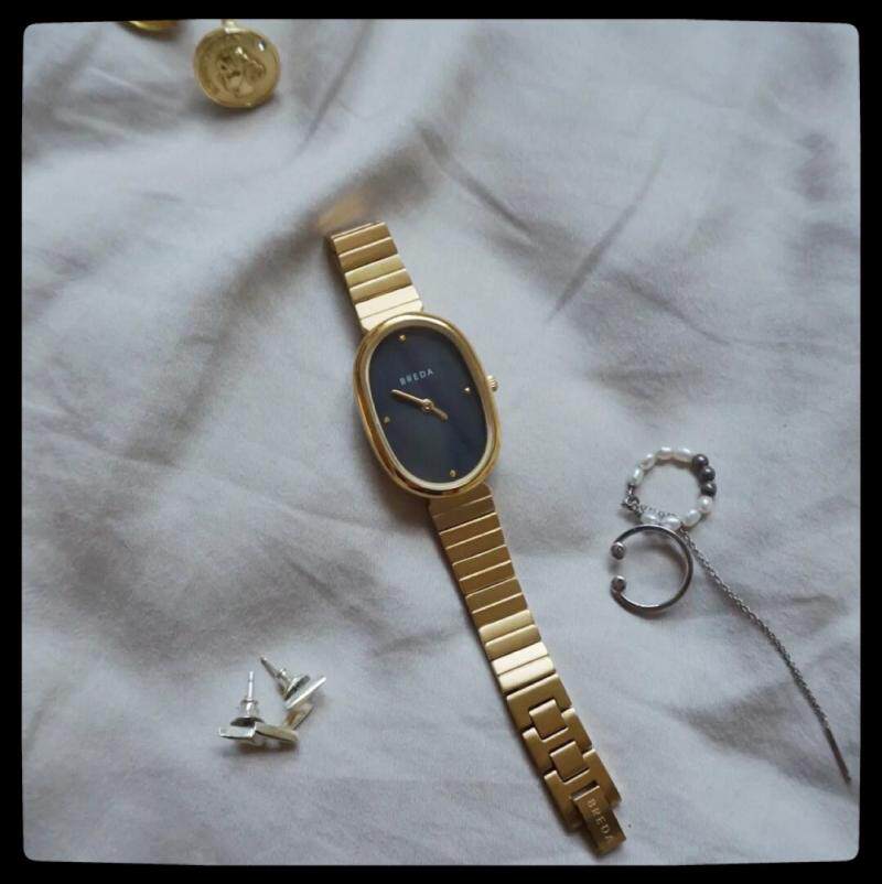 正品breda气质手表女款椭圆形防水石英表 时尚简约女表礼物时装表