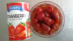 出口外文糖水草莓罐头425克*12整箱厂家直销质量有保证包邮全国
