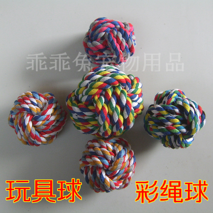 Pet Rabbit Toy Ball Molar train Cotton rope ball Bunny currency Toy Ball colour random Issuein the Pet/Pet food and supplies , Cat/Dog Toys , Knot Toys category - from Buy2taobao.com to provide professional Taobao agent buy service