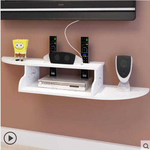 墙上置物架免路由器电视墙装饰卧室机顶盒客厅