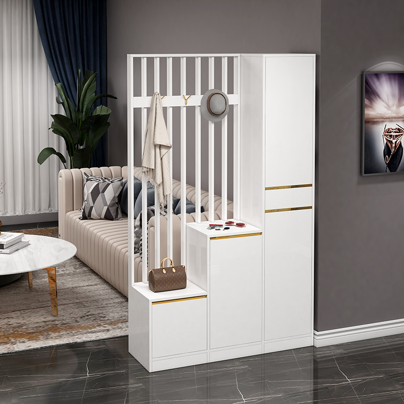 轻奢玄关柜鞋柜一体客厅隔断屏风柜简约现代门厅进门储物柜装饰柜