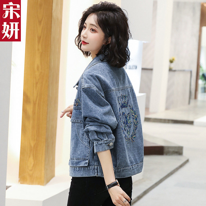 8折)短款牛仔外套女春装2020新款网红爆款牛仔服韩版