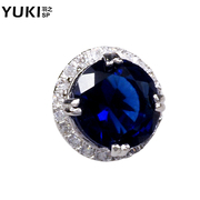 YUKI jewelry white fungus nails men''s 925 Silver Sapphire Crystal to single out people in Europe and original design