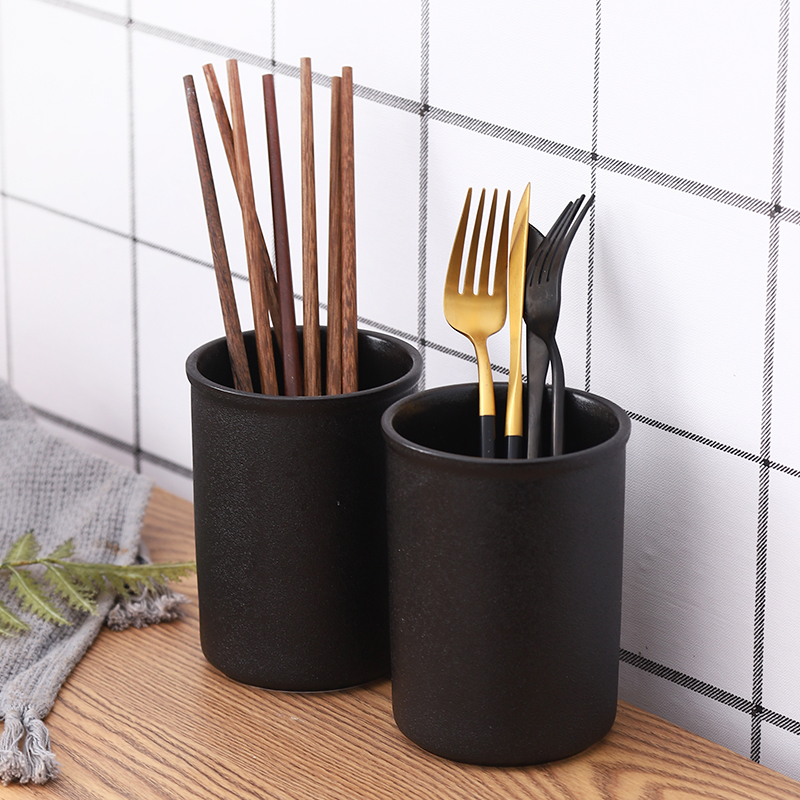 北欧筷子筒商用家用厨房陶瓷刀叉勺餐具多功能置物架收纳盒筷子笼