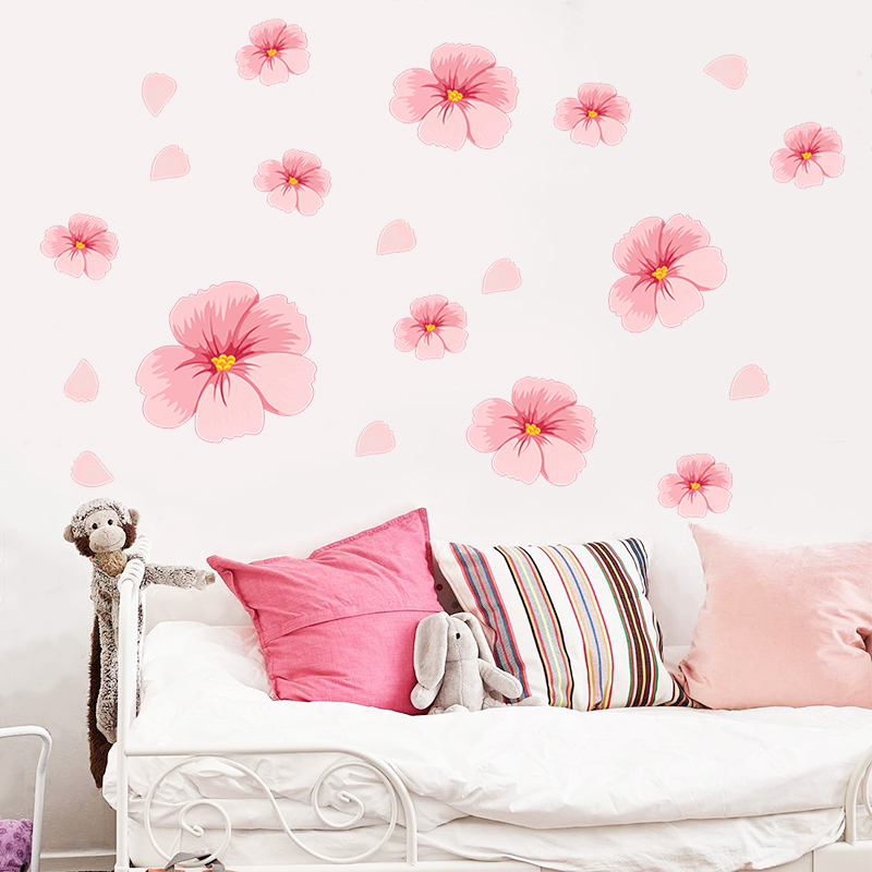 简约创意花朵遮丑补洞墙贴房间装饰遮挡贴画温馨客厅卧室自粘贴纸