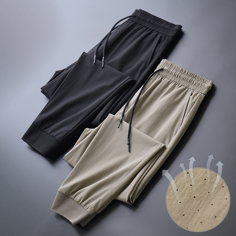 Sports pants summer Thin section trousers man Casual pants Borneol Quick drying pants Easy sweatpants Ninth pantsin the Men's clothing, Casual pants category - from Buy2taobao.com to provide professional Taobao agent buy service
