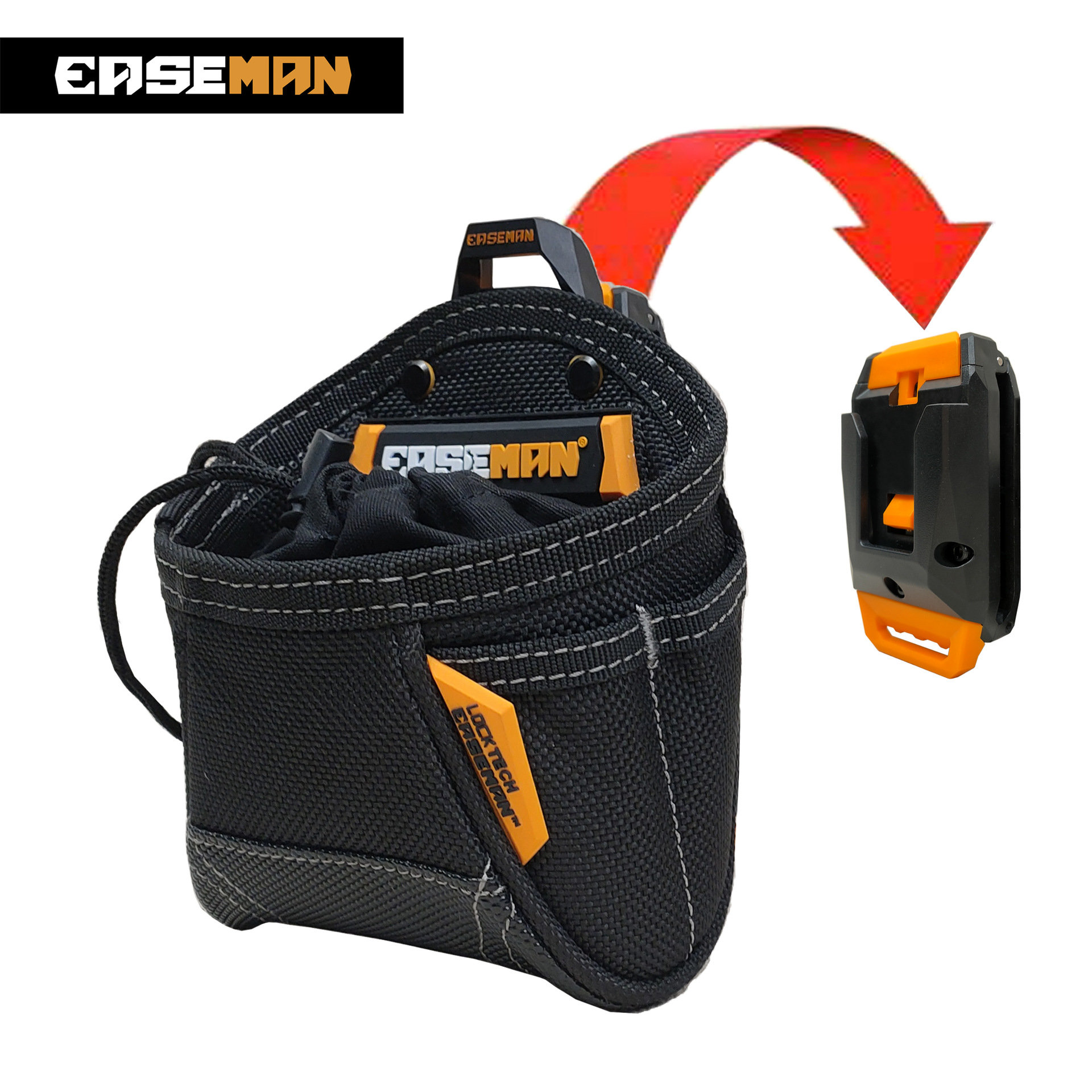 美国EASEMAN重型工具包快挂拆电工腰包多功能加厚工具袋腰带维修