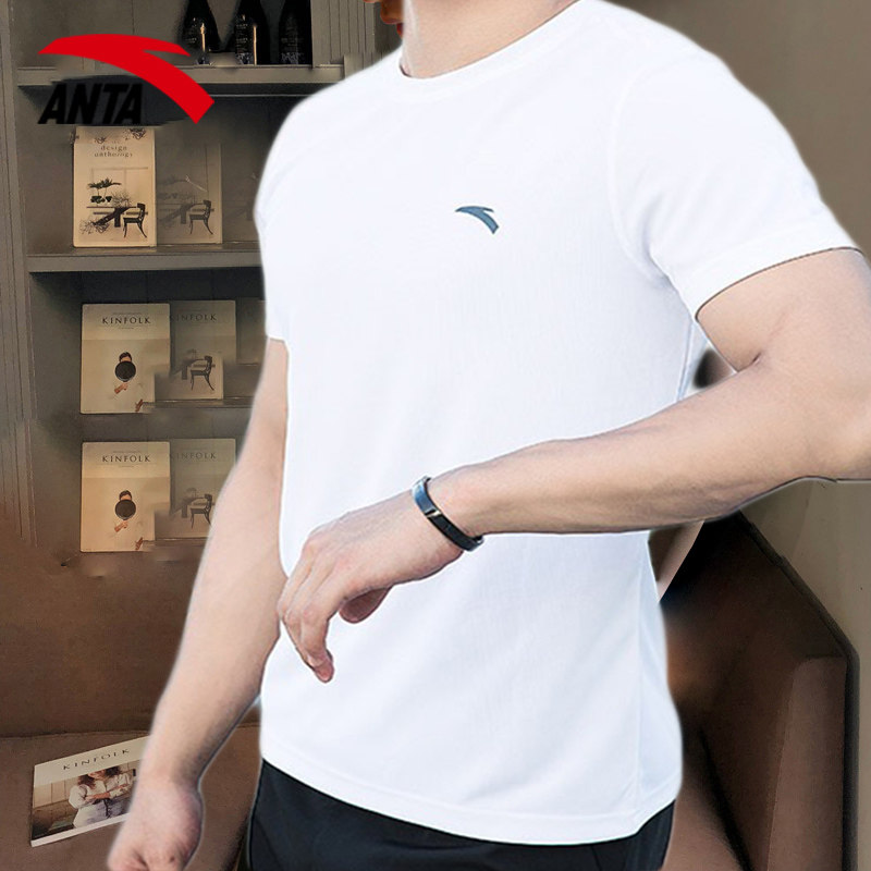安踏短袖男t恤夏季正品体恤衫速干衣男士官方旗舰店薄款运动上衣