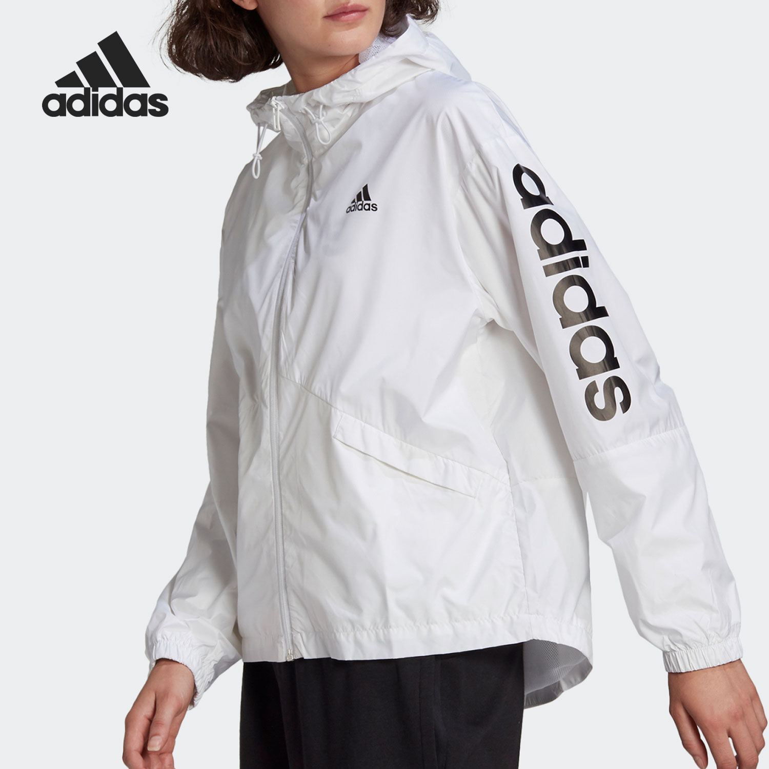 Adidas/阿迪达斯正品春季女子宽松舒适运动夹克外套GL0647