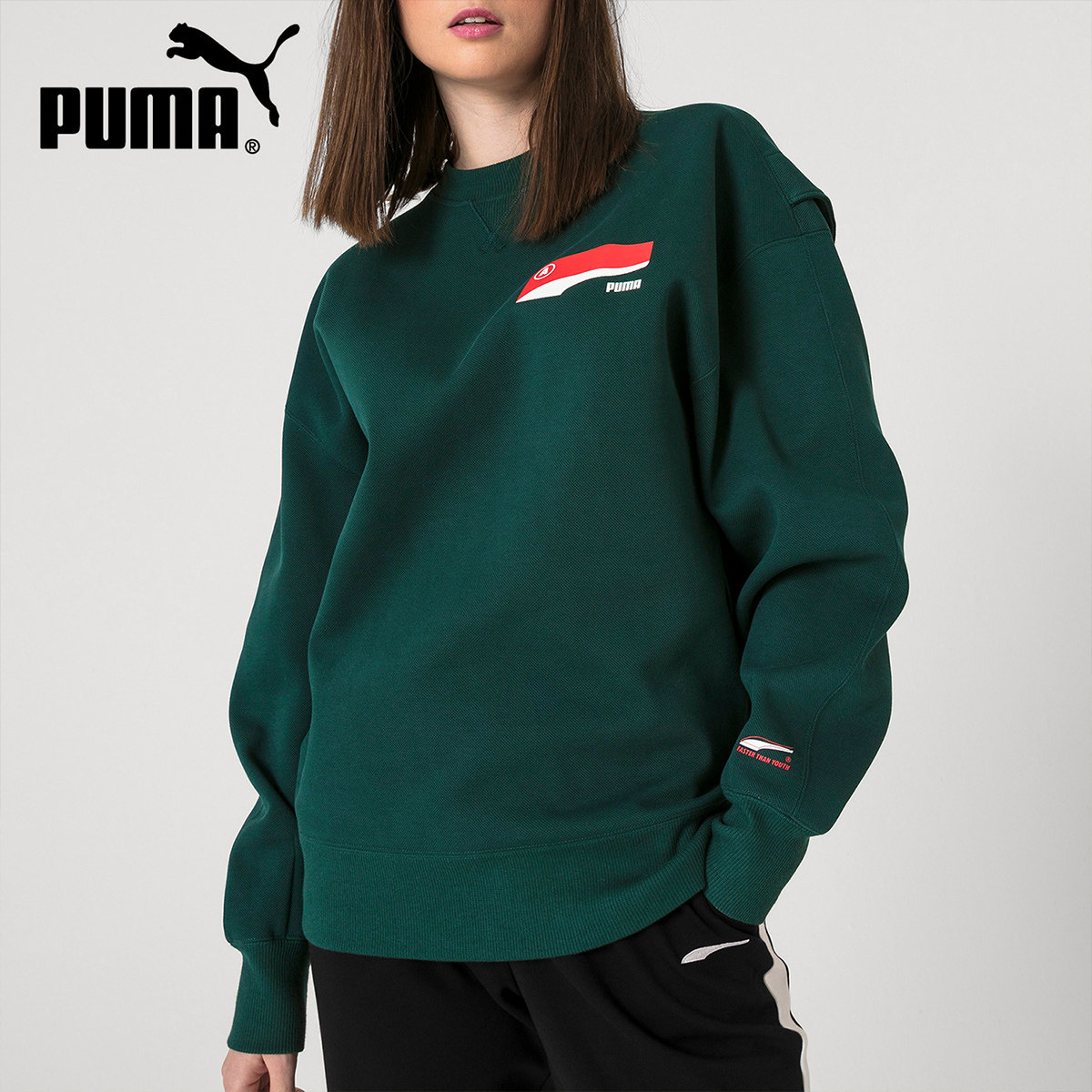 puma彪马正品19新adererror联名款春秋男女同款圆领卫衣578489