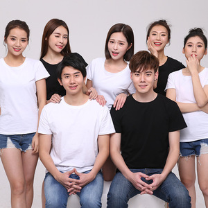 细点速干短袖t恤 团队服定制广告衫 马拉松宽松型圆领t恤衫印logo