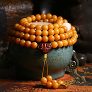 Weathered bodhi root bracelet men and women necklace long bodhi seed bracelet 108 beads play accessories rosary beads