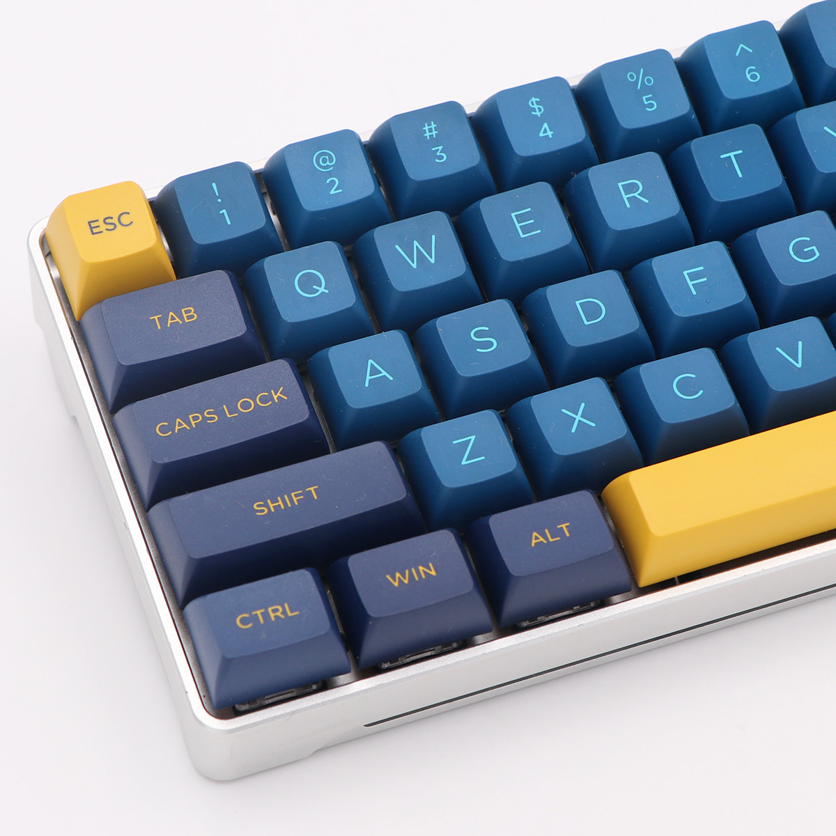 午夜蓝配色osa二色成型pbt键帽163键大全套机械键盘gh60 68 84 96-mc