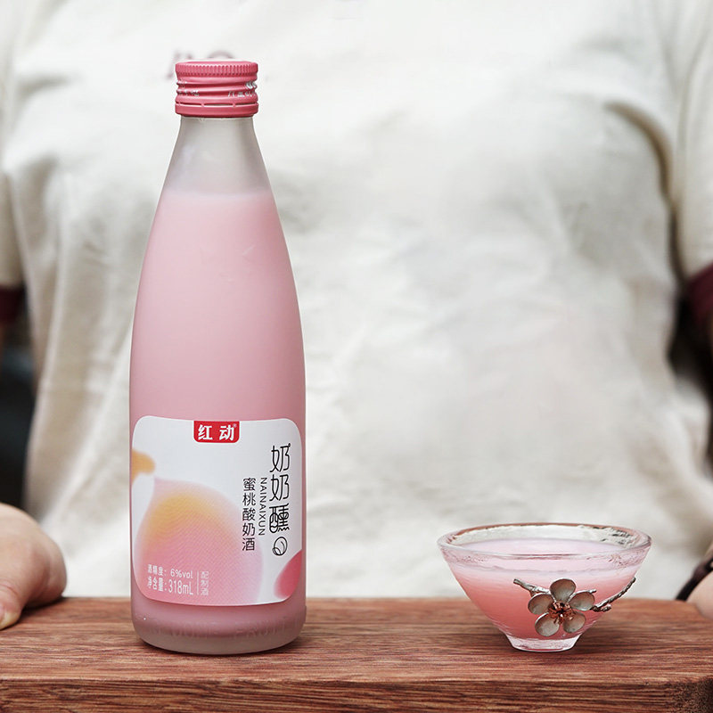 酸奶酒水果酒配制酒晚安女士低度甜酒蜜桃酒芒果网红果味酒原味