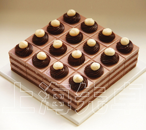 【正品】上海先卓仿真蛋糕模型 塑胶生日模型样品 方形慕斯切块