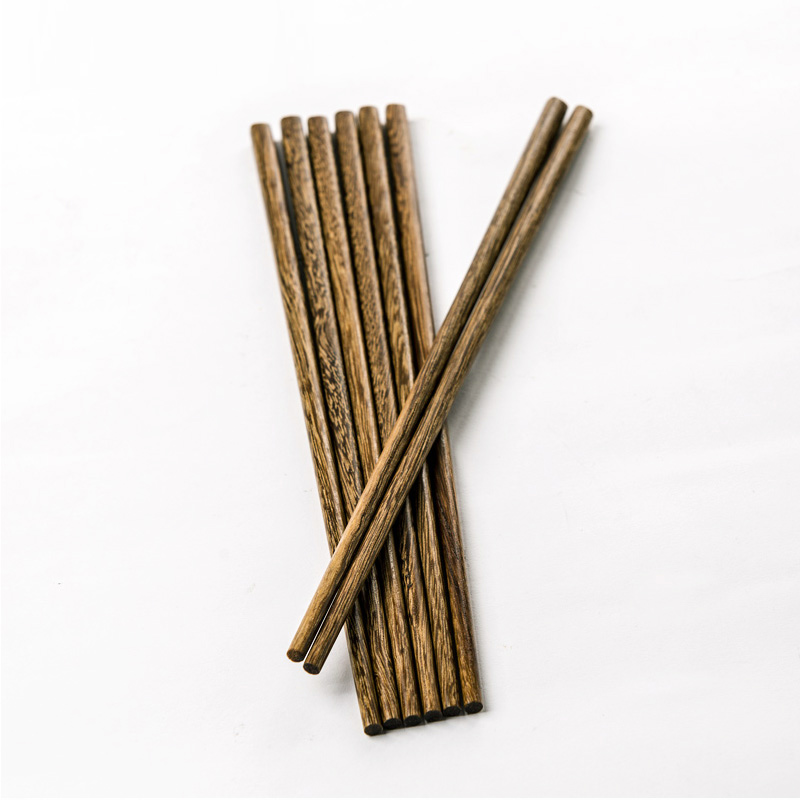 亿嘉家用筷子鸡翅木筷子好看的铁木筷日式木质筷子韩式个性鸡翅木