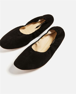西班牙delvaux 西班牙代購 Zara 女士軟質真皮芭蕾平底鞋2830 201 2830201 delvaux