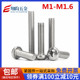 标准304不锈钢圆头十字 盘头十字螺丝螺钉 元机M1-M1.2-M1.4-M1.6