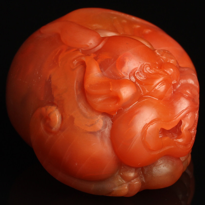 78.19克 保山南红玛瑙貔貅吊坠 保山珍品 m68