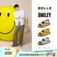 张凌赫同款百丽SMILEY联名勃肯鞋快乐吐司1代升级版凉鞋D7X1DBL