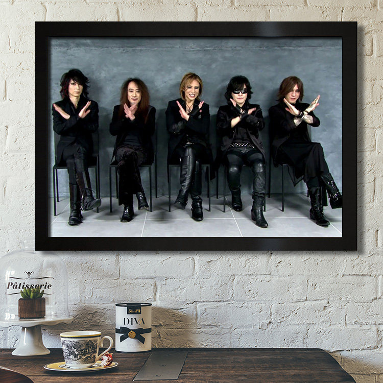 xjapan海报松本秀人x-japan hide yoshiki日本乐队摇滚装饰挂画