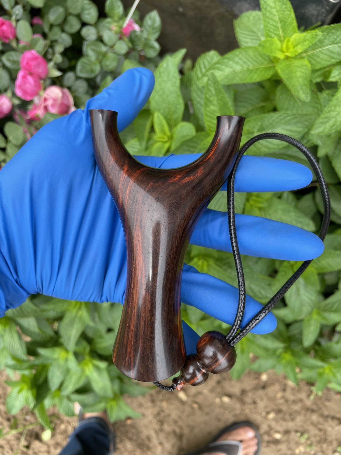 手工定做大红酸枝弹弓飞虎反曲龙鳞眼镜蛇天罡沙漠铁弹弓料半成品