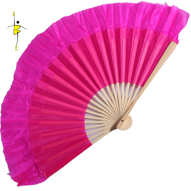 舞动空间广场舞扇双面扇吊尾绸扇9寸折扇秧歌扇二人转扇子舞蹈扇