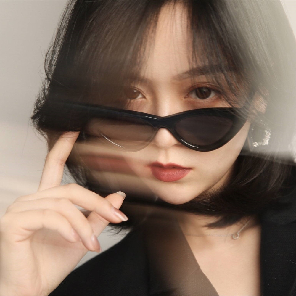 韩版潮复古原宿猫眼墨镜女2018新款嘻哈欧美网红太阳镜女ins眼镜