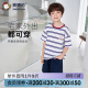 英博伦夏季新款纯棉男童外出家居服儿童睡衣薄款宽松男孩短袖套装