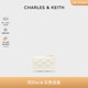 CHARLES＆KEITH时尚卡包CK6-10770565经典菱格多卡位短款钱包女包