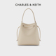 CHARLES&KEITH23新品CK2-40780136-6柔软大容量单肩托特包女