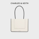 CHARLES&KEITH24春新品CK2-31200033大容量通勤手提包托特包女