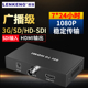 朗强SDI转HDMI转换器线摄像机接显示器屏电视监控工程级3G/SD/HD-SDI转HDMI高清1080P60Hz音视频传输