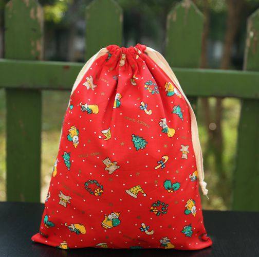 热销圣诞束口袋大