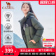 骆驼羽绒服女子短款2025冬季新款户外连帽防水加厚保暖面包服男士